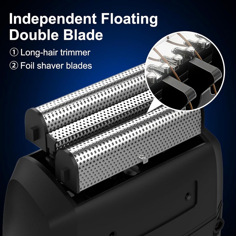 UFREE Beard Trimmer, Hair Clippers Mens Shaver Electric Razor, Hair Trimmer for Men Cordless Barber Clippers and Trimmers Set, Hair Cutting Kit for Men Grooming Gifts, Black - Image 4